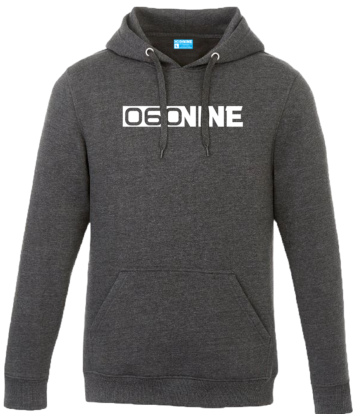 *OG* HOODIE - CHARCOAL W/ WHITE LOGO